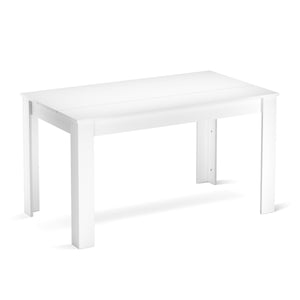 Esstisch ACCENT mit Wendeplatte 140 x 80 cm weiss