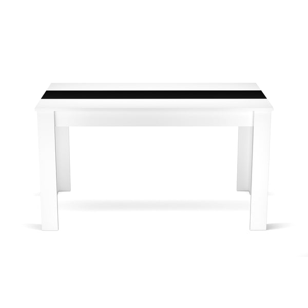 Esstisch ACCENT mit Wendeplatte 140 x 80 cm weiss