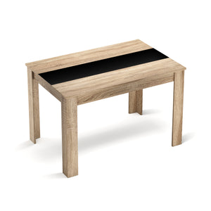 Esstisch ACCENT mit Wendeplatte 120 x 80 cm braun