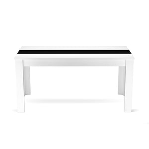 Esstisch ACCENT mit Wendeplatte 160 x 90 cm weiss