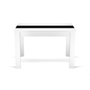 Esstisch ACCENT mit Wendeplatte 120 x 80 cm weiss