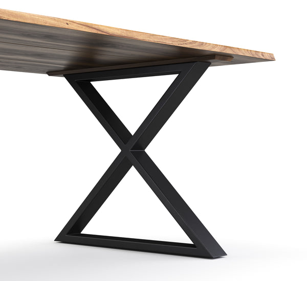 Esstisch Holz ACACIA X-Fuss 160 x 90 cm