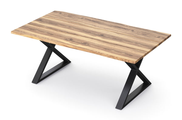 Esstisch Holz ACACIA X-Fuss 160 x 90 cm