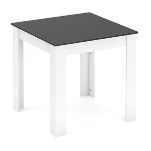 Esstisch CALEB 80 x 80 cm anthrazit/weiss