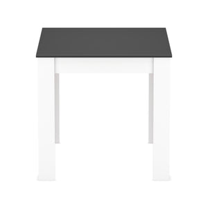 Esstisch CALEB 80 x 80 cm anthrazit/weiss