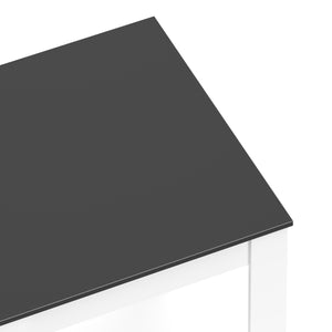 Esstisch CALEB 80 x 80 cm anthrazit/weiss