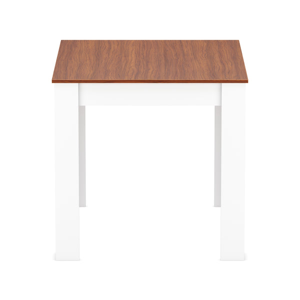 Esstisch CALEB 80 x 80 cm braun/weiss