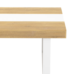 Esstisch CHELSEA 160 x 90 cm hellbraun/weiss