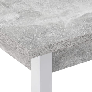 Esstisch Den Haag 120x60 cm Stahl Betonoptik/Weiss