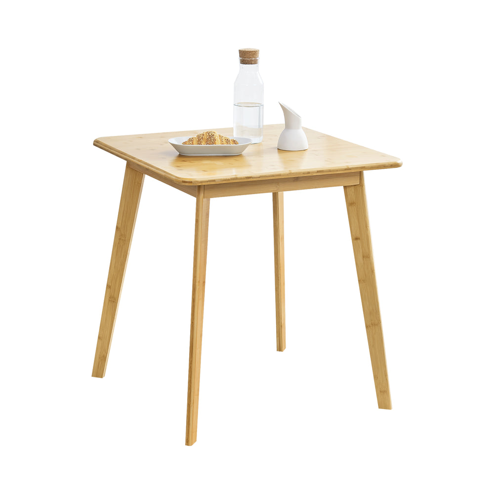 Table à manger Närpes pour 2 personnes, bambou, 75 x 70 x 70 cm