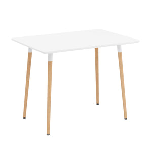 Esstisch GRELIA 100 x 70 cm weiss/natur