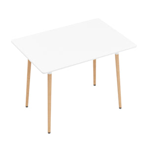 Esstisch GRELIA 100 x 70 cm weiss/natur