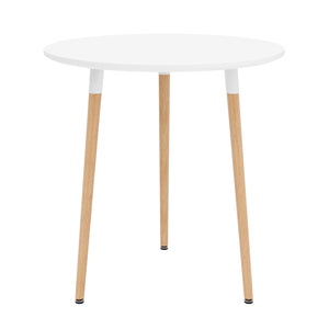 Esstisch GRELIA rund 60 cm weiss/natur