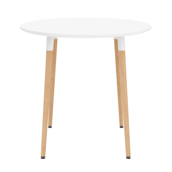 Esstisch GRELIA rund 80 cm weiss/natur