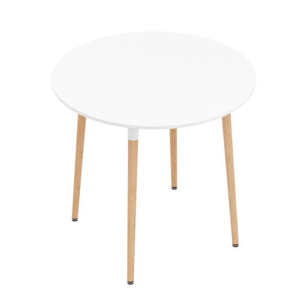 Esstisch GRELIA rund 80 cm weiss/natur
