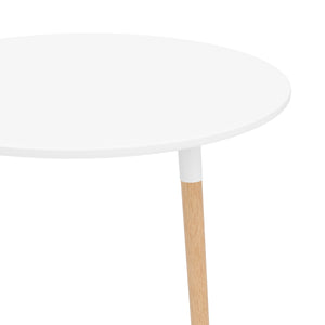 Esstisch GRELIA rund 80 cm weiss/natur