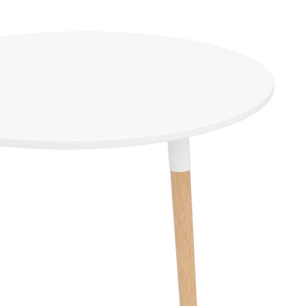 Esstisch GRELIA rund 80 cm weiss/natur