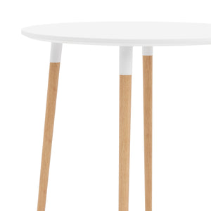 Esstisch GRELIA rund 80 cm weiss/natur