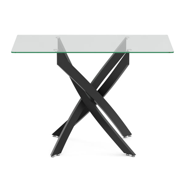 Esstisch Glas ECLIPSE 110 x 70 cm schwarz