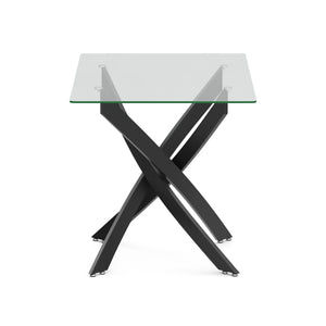 Esstisch Glas ECLIPSE 110 x 70 cm schwarz