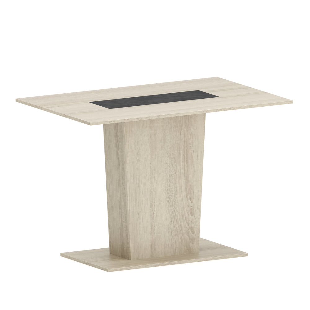 Table de salle à manger HASEL 110 x 70 cm marron clair/noir