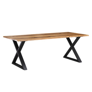 Esstisch Holz ACACIA X-Fuss 178 x 90 cm