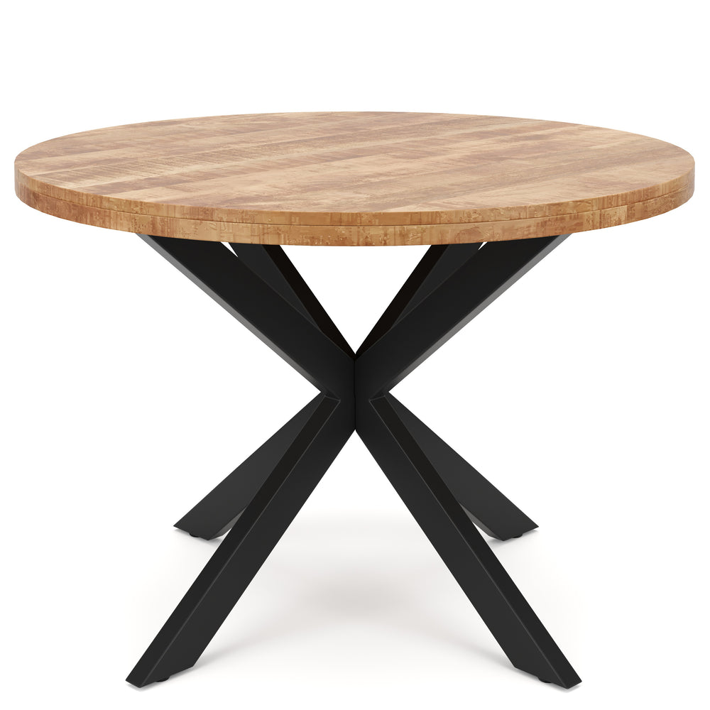 Table de salle à manger en bois massif AMBIA 120 cm