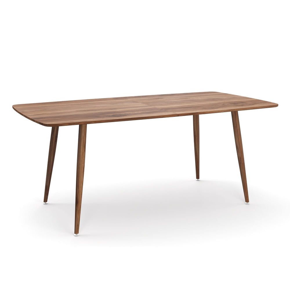 Table de salle à manger extensible SOPHIE 180 - 210 x 90 cm marron foncé