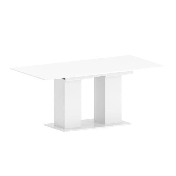Esstisch ausziehbar ALBIN 140/180 x 90 cm weiss