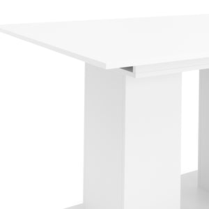 Esstisch ausziehbar ALBIN 140/180 x 90 cm weiss