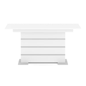 Esstisch ausziehbar ALBUS 150/200 x 90 cm weiss