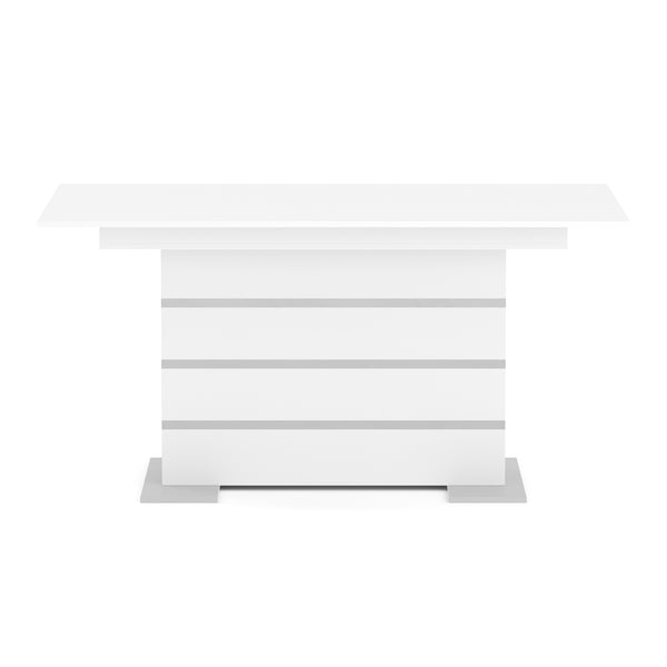 Esstisch ausziehbar ALBUS 150/200 x 90 cm weiss