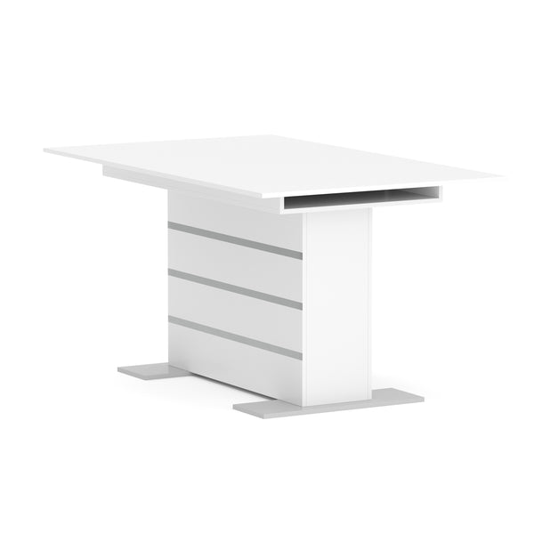 Esstisch ausziehbar ALBUS 150/200 x 90 cm weiss