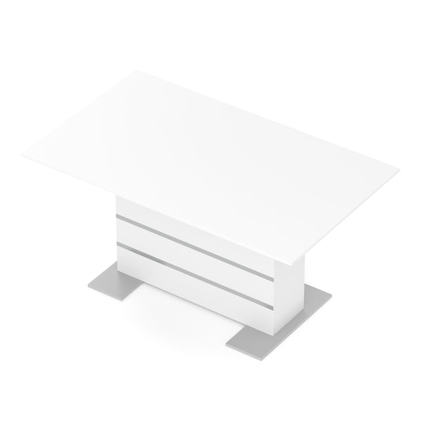Esstisch ausziehbar ALBUS 150/200 x 90 cm weiss