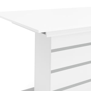 Esstisch ausziehbar ALBUS 150/200 x 90 cm weiss