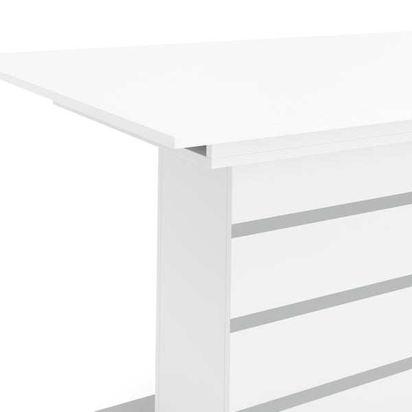 Esstisch ausziehbar ALBUS 150/200 x 90 cm weiss