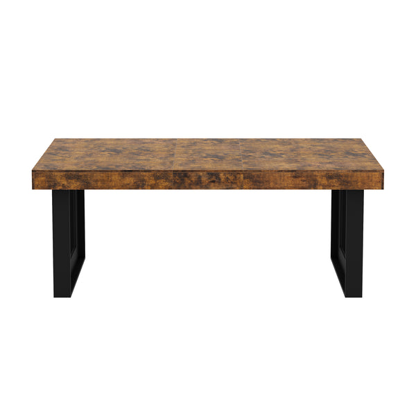 Esstisch ausziehbar CHELSEA 160/200 x 90 cm braun/schwarz