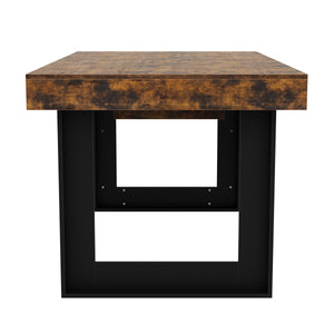 Esstisch ausziehbar CHELSEA 160/200 x 90 cm braun/schwarz
