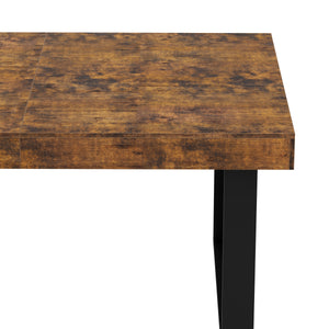 Esstisch ausziehbar CHELSEA 160/200 x 90 cm braun/schwarz
