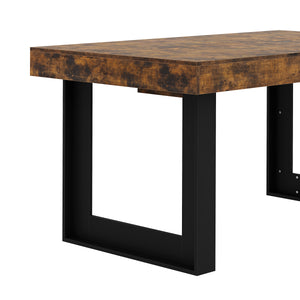 Esstisch ausziehbar CHELSEA 160/200 x 90 cm braun/schwarz