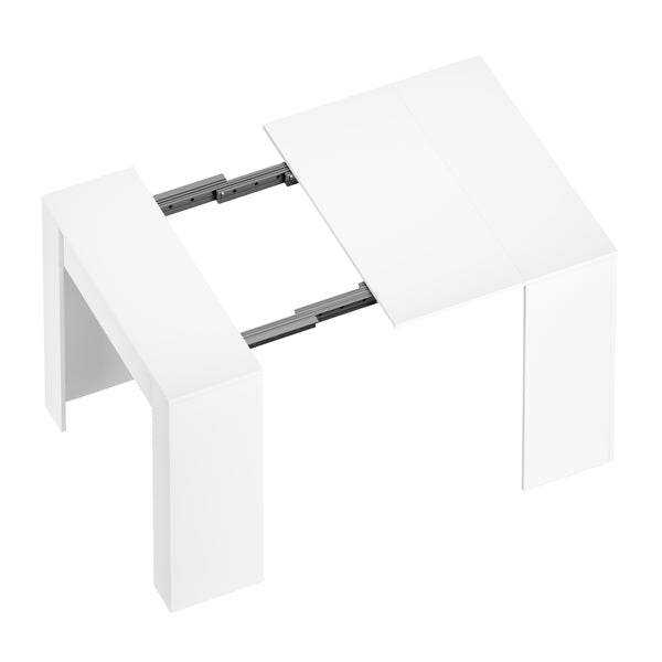Esstisch ausziehbar DIRK 58/140 x 90 cm weiss