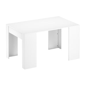Esstisch ausziehbar DIRK 58/140 x 90 cm weiss