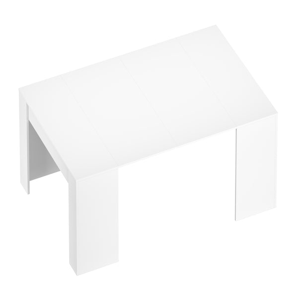 Esstisch ausziehbar DIRK 58/140 x 90 cm weiss