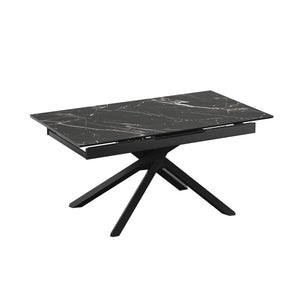 Esstisch ausziehbar KOLLEN 160/200 x 90 cm schwarz