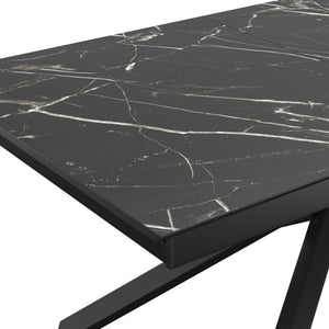 Esstisch ausziehbar KOLLEN 160/200 x 90 cm schwarz