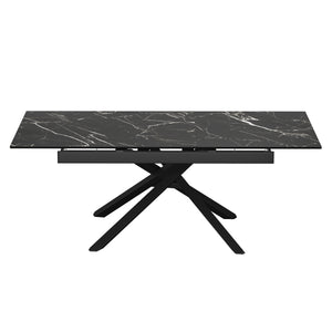 Esstisch ausziehbar KOLLEN 160/200 x 90 cm schwarz