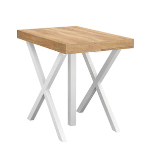 Esstisch ausziehbar MADRID 58/302 x 90 cm natur/weiss