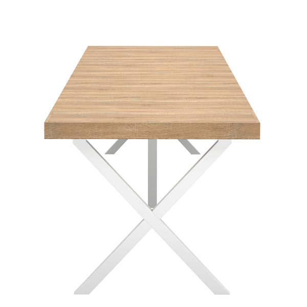 Esstisch ausziehbar MADRID 58/302 x 90 cm natur/weiss