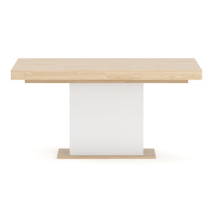 Esstisch ausziehbar RAVI 150/200 x 90 cm braun/weiss