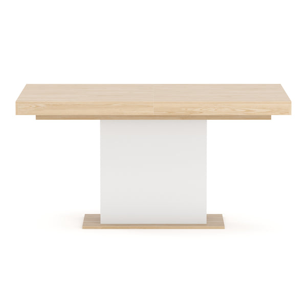 Esstisch ausziehbar RAVI 150/200 x 90 cm braun/weiss